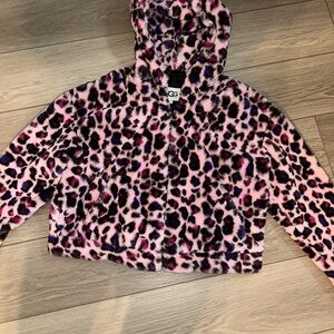 Leopard Print Fuzzy Jacket